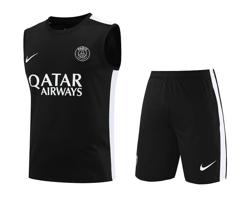 Kit de Treino Regata PSG 2024/25 - Preto | Pronta entrega