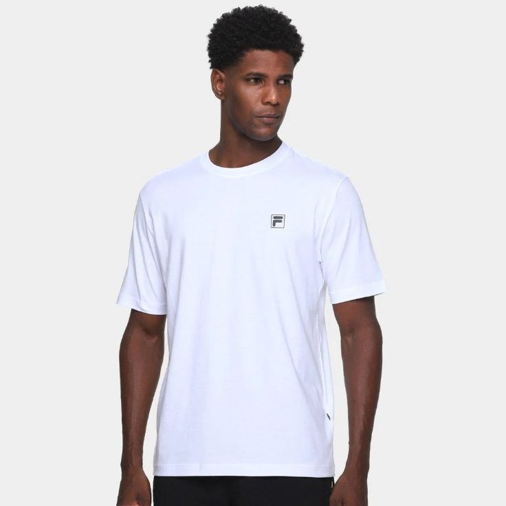 Camiseta Masc. Fila Confort Classic Branca