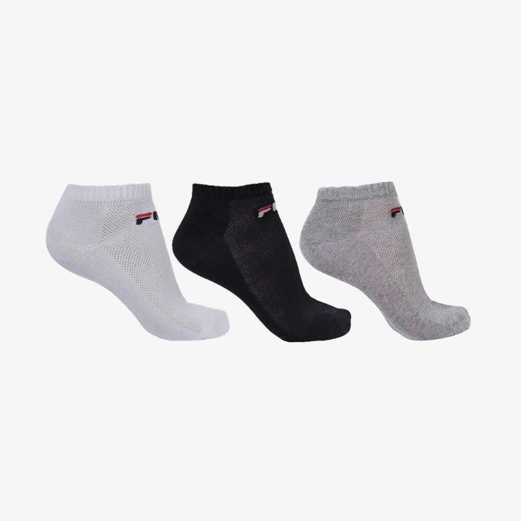 Meia Tripack Unisex Fila Cano Curto 3 Cores