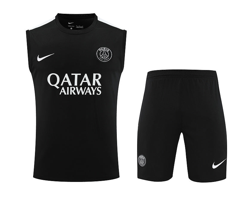 Kit de Treino Regata PSG 2024/25 - Preto | Pronta entrega