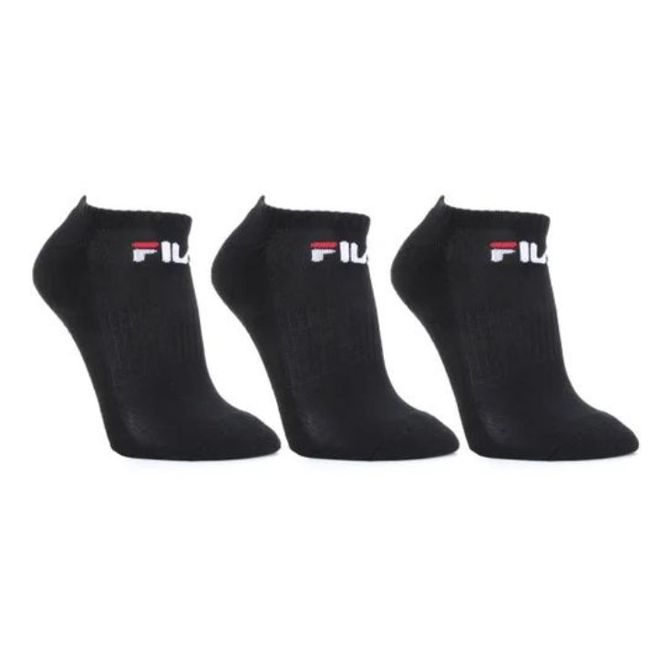 Meia Tripack Unisex Fila Cano Curto Preto