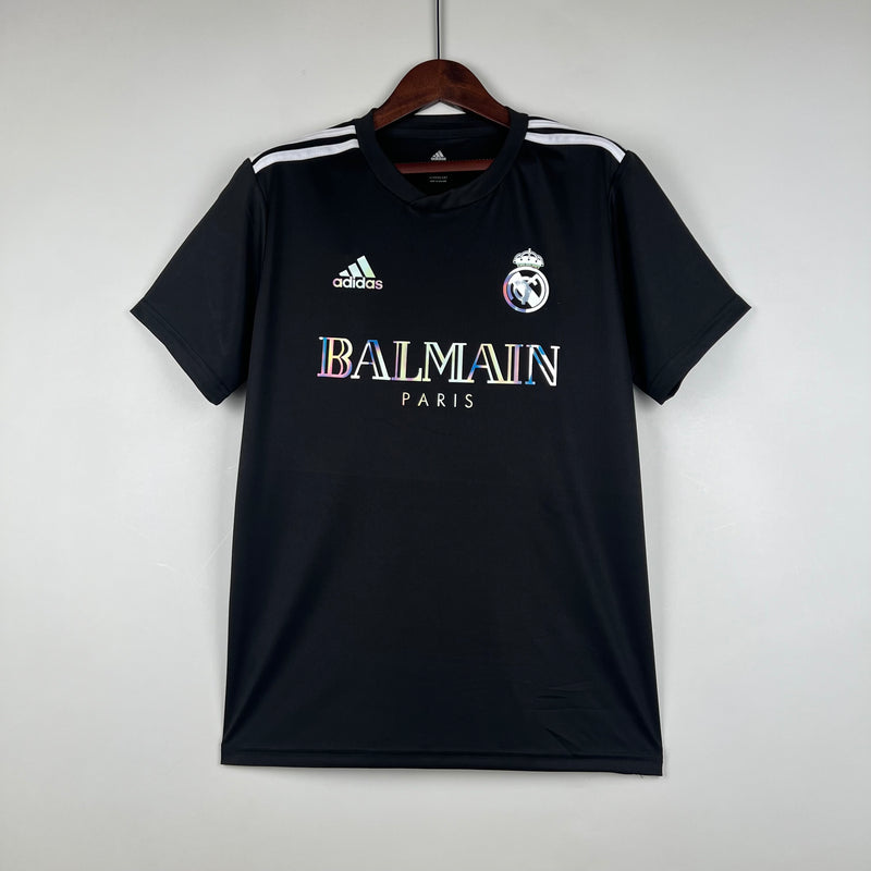 Camisa Real Madrid 23/24 Balmain Paris - Preto