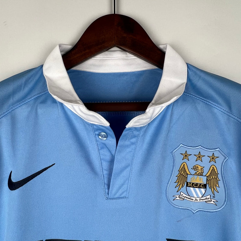 Camisa Manchester City I 15/16 Nike - Azul