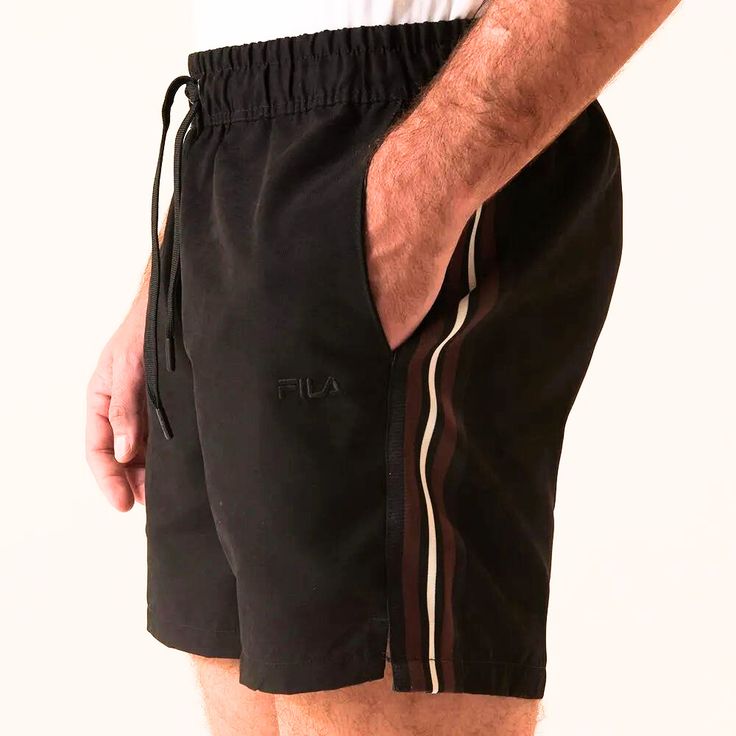 Shorts Masc. Fila Confort Sport Club Preto