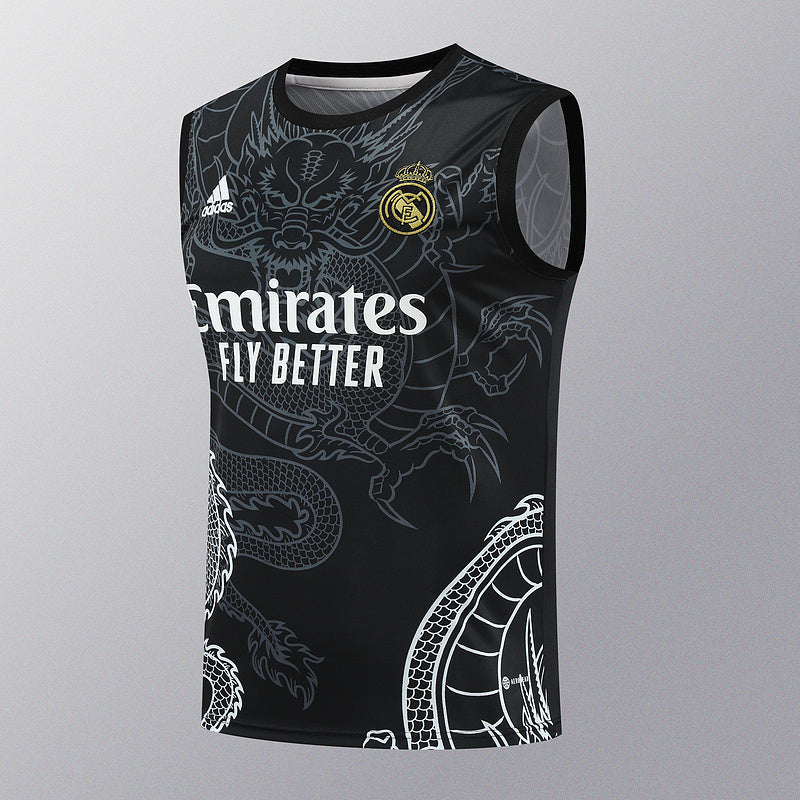 Kit de Treino Regata Real Madrid 2024/25 - Preto | Pronta entrega