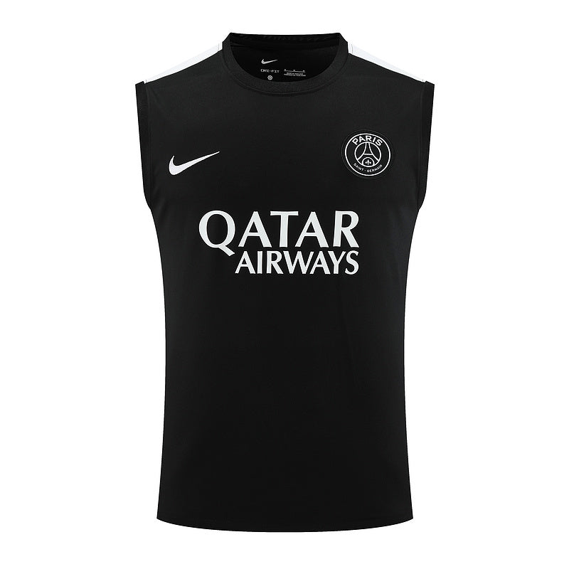 Kit de Treino Regata PSG 2024/25 - Preto | Pronta entrega