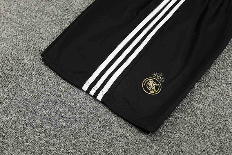 Kit de Treino Regata Real Madrid 2024/25 - Preto | Pronta entrega