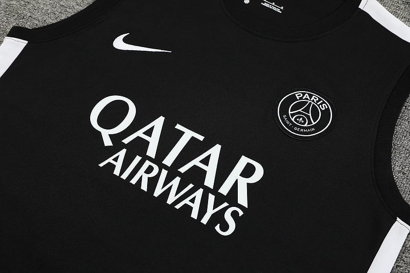 Kit de Treino Regata PSG 2024/25 - Preto | Pronta entrega