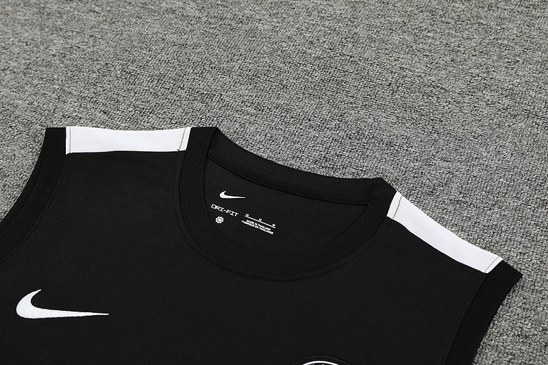 Kit de Treino Regata PSG 2024/25 - Preto | Pronta entrega