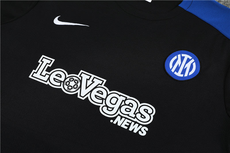 Kit de Treino Inter de Milão 2024/25 - Preto | Pronta entrega