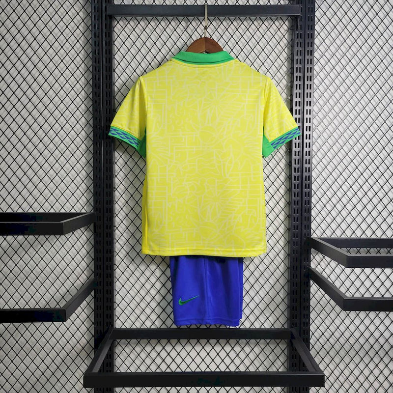 Kit Infantil Brasil 24/25 Nike - Amarelo