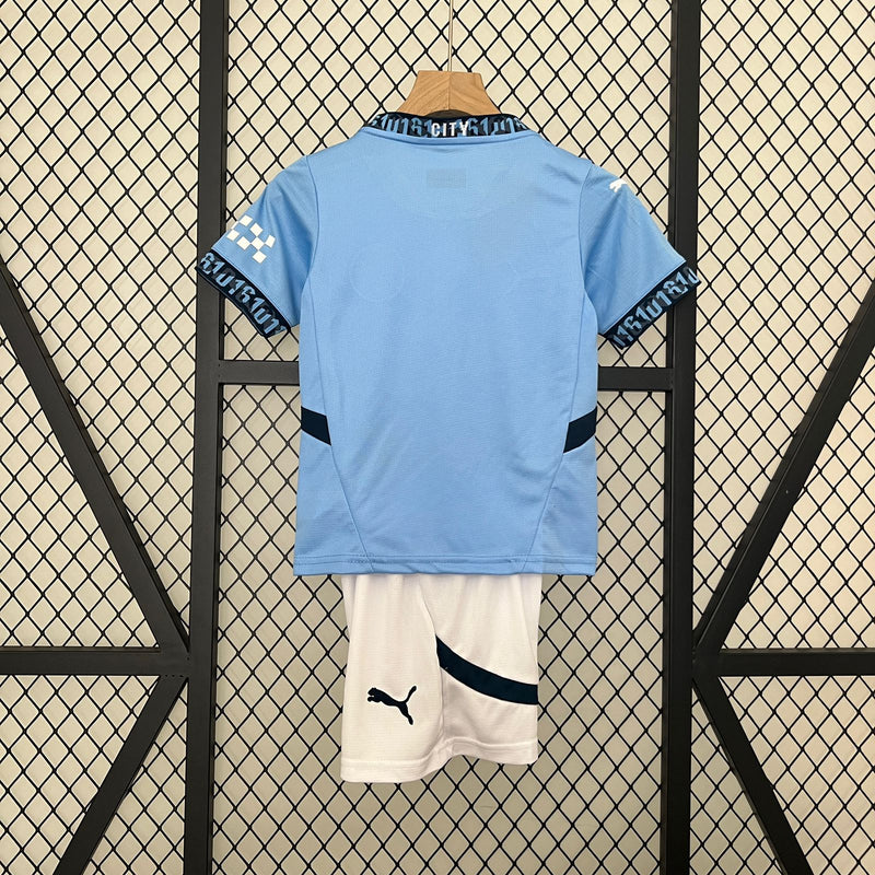 Estoque - Kit Infantil Manchester City 24/25 Puma - Azul