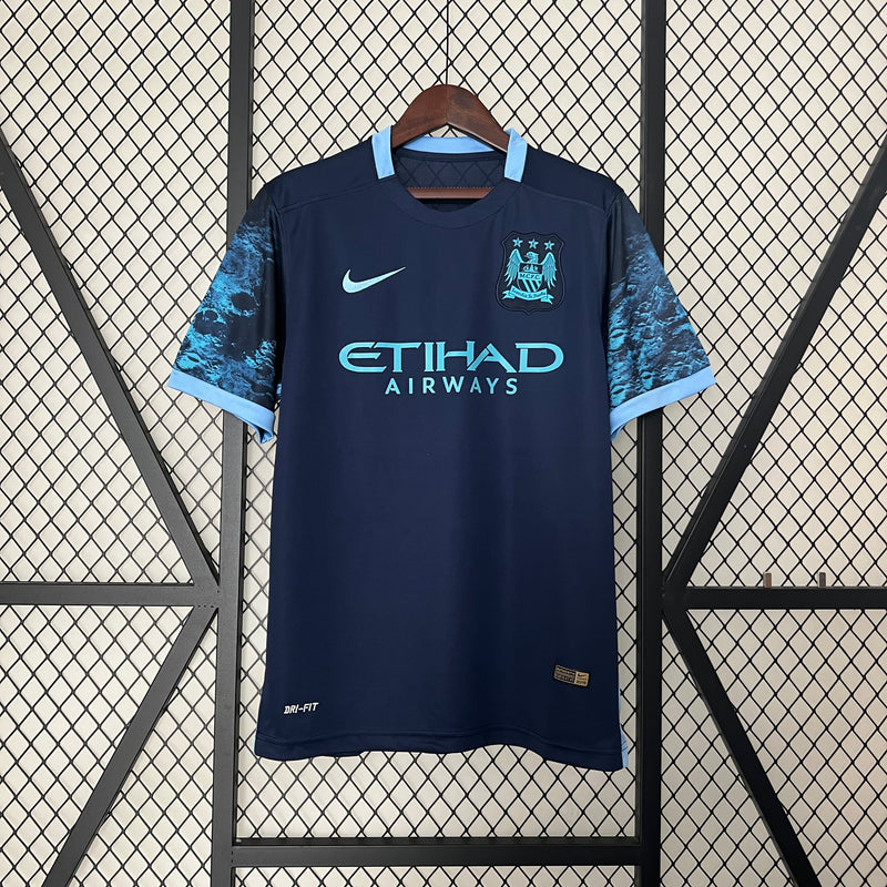 Camisa Manchester City Retrô 15/16 Nike - Azul