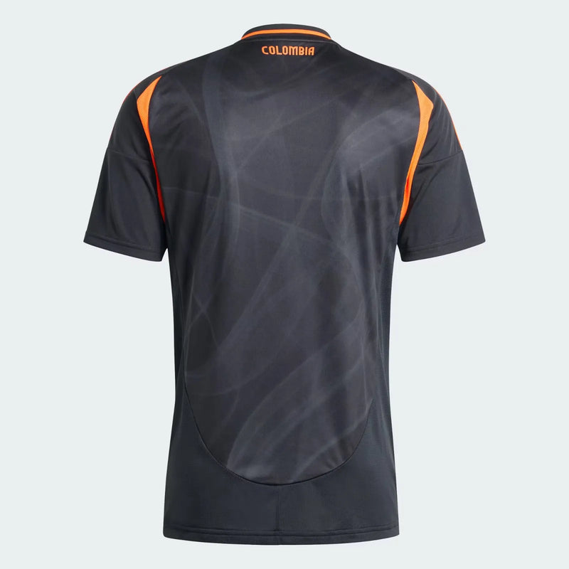 Camisa Colombia I 24/25 Adidas - Preta e Laranja