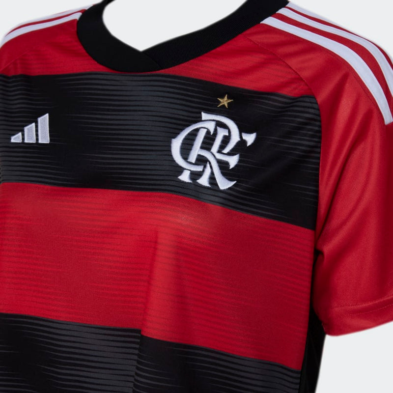 Camisa Feminina Flamengo 23/24 Adidas - Rubro Negro