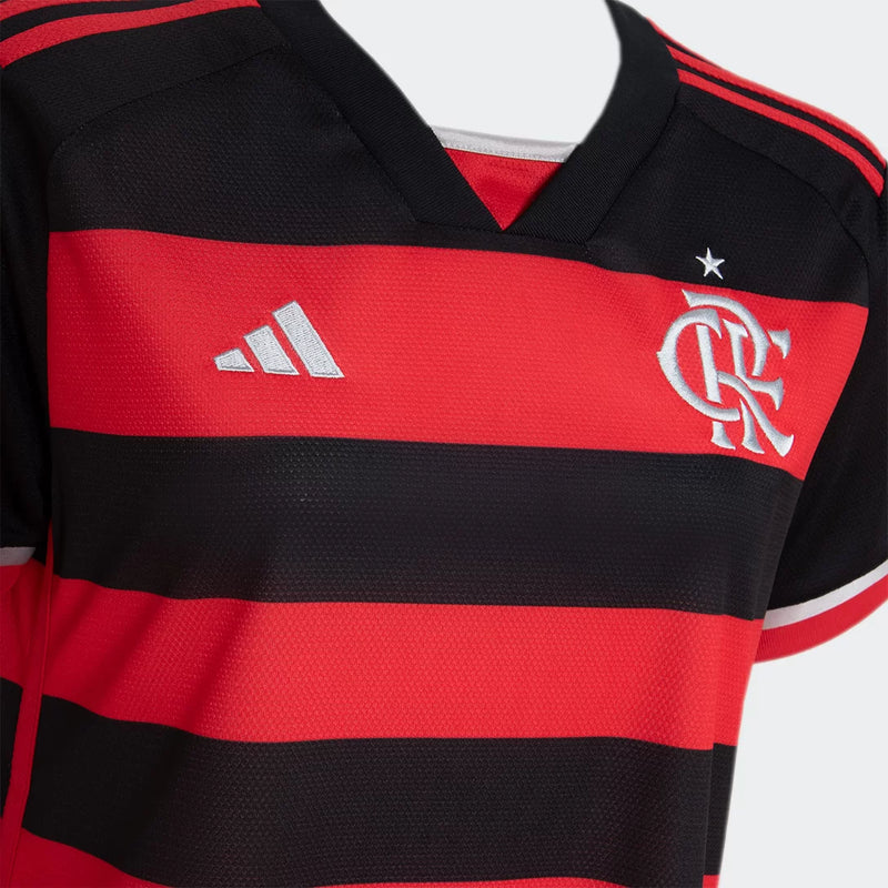 Camisa Feminina Flamengo I 24/25 Adidas - Rubro Negra