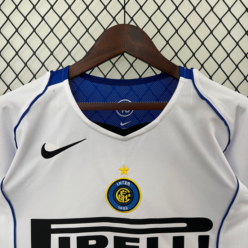 Camisa Inter de Milão Retrô 04/05 Nike - Branco e Azul