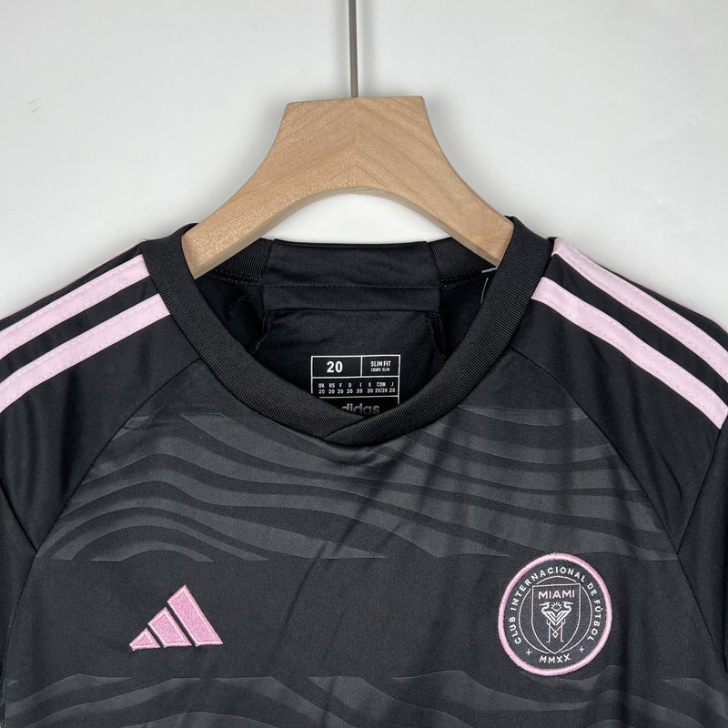 Kit Infantil Inter Miami I 23/24 Adidas - Preto e Rosa