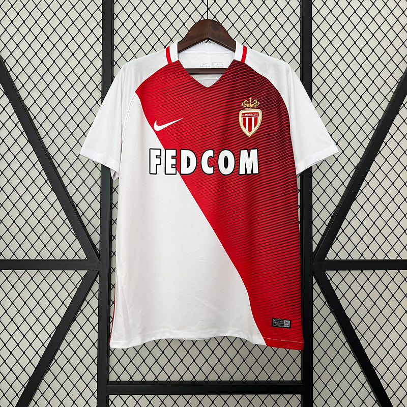 Camisa Monaco Retrô 15/16 Nike - Branco e Vermelho