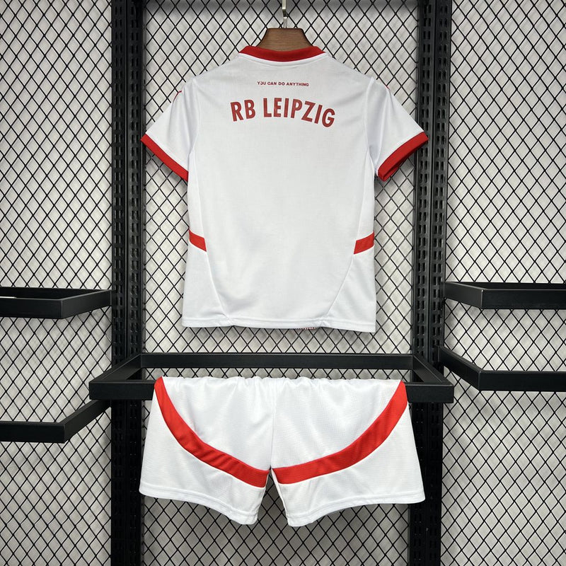 Kit Infantil Rb Leipzig 24/25 Puma - Branco e Vermelho