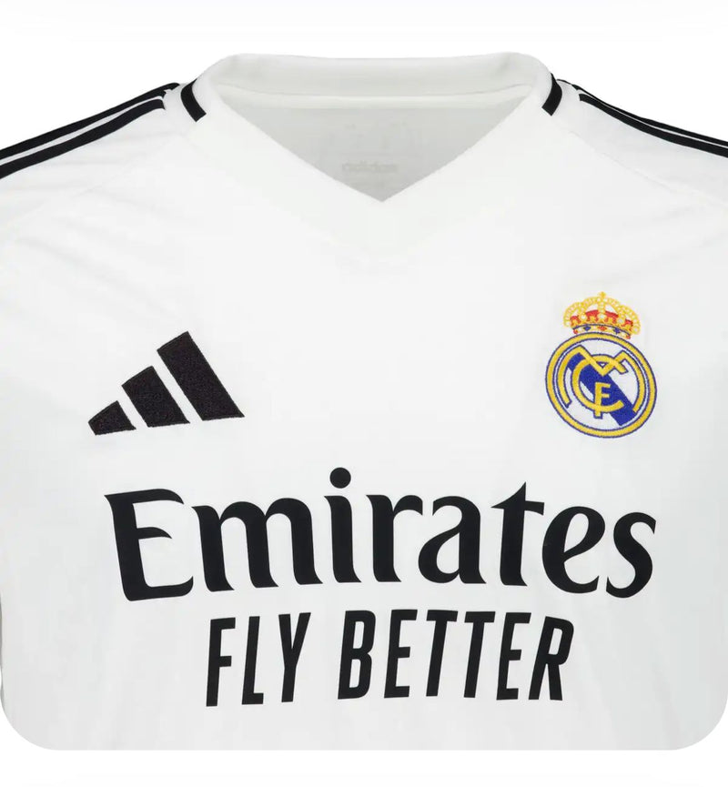 Estoque - Camisa Versão Jogador Real Madrid I 24/25 Adidas - Branca