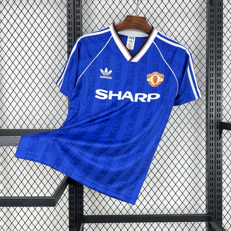 Camisa Mnachester United Retrô 88/89 Adidas - Azul