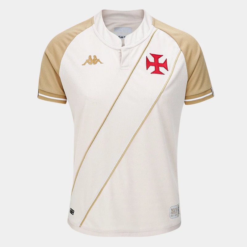 Camisa Vasco da Gama III 24/25 Kappa - Branca e Dourada