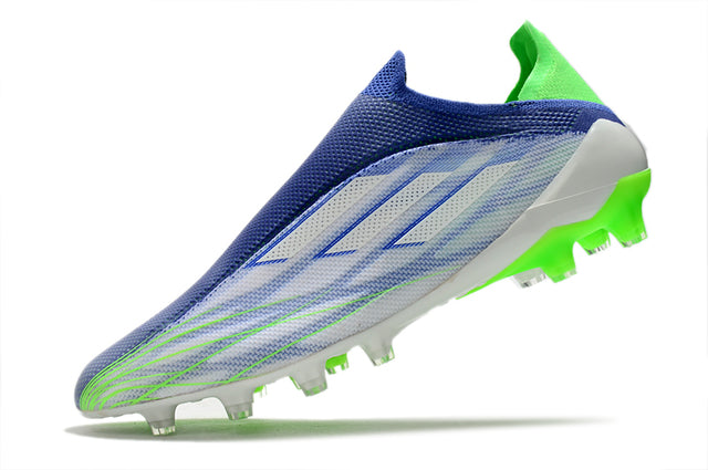 Chuteira Campo Adidas X SpeedFlow FG Verde/Azul