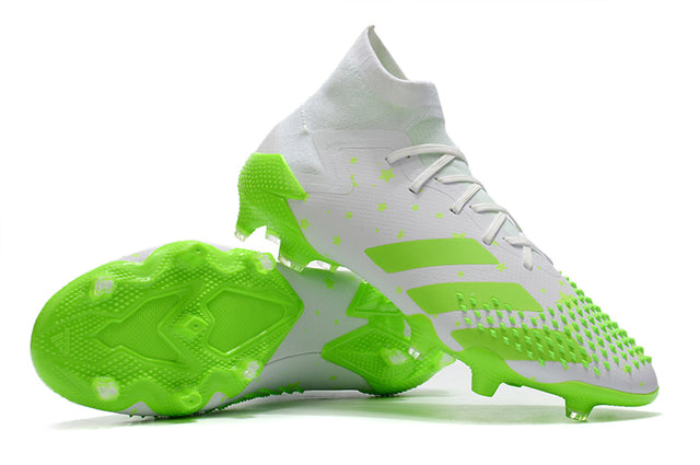 Chuteira Campo Adidas Predator Mutator .1 FG White/Green - Cano Alto