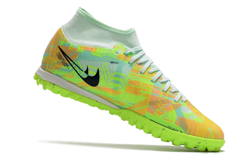 Chuteira Futsal Nike Air Zoom Superfly 9 TF - Verde - Cano Alto