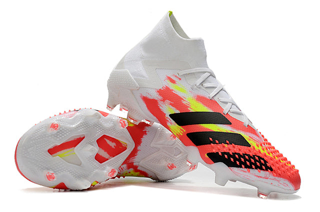 Chuteira Campo Adidas Predator Mutator .1 FG White/Red - Cano Alto