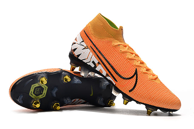 Chuteira Campo Nike Mercurial Superfly 7 Elite SG-PRO Anti Clog Orange - Cano Alto