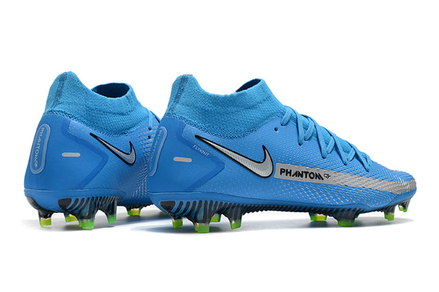 Chuteira Campo Nike Phantom GT Elite Dynamic Fit FG Blue - Cano Alto