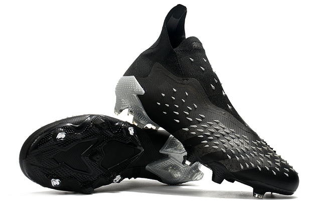 Chuteira Campo Adidas Predator Freak + FG Black - Cano Alto