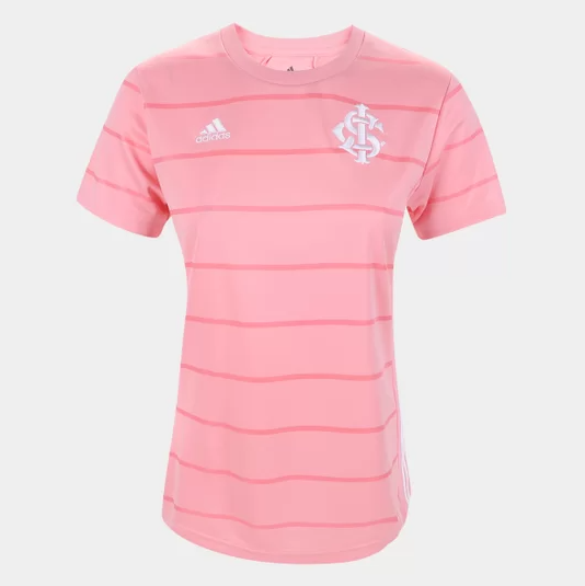 Camisa Feminina Internacional Outubro Rosa 21/22 Adidas - Rosa