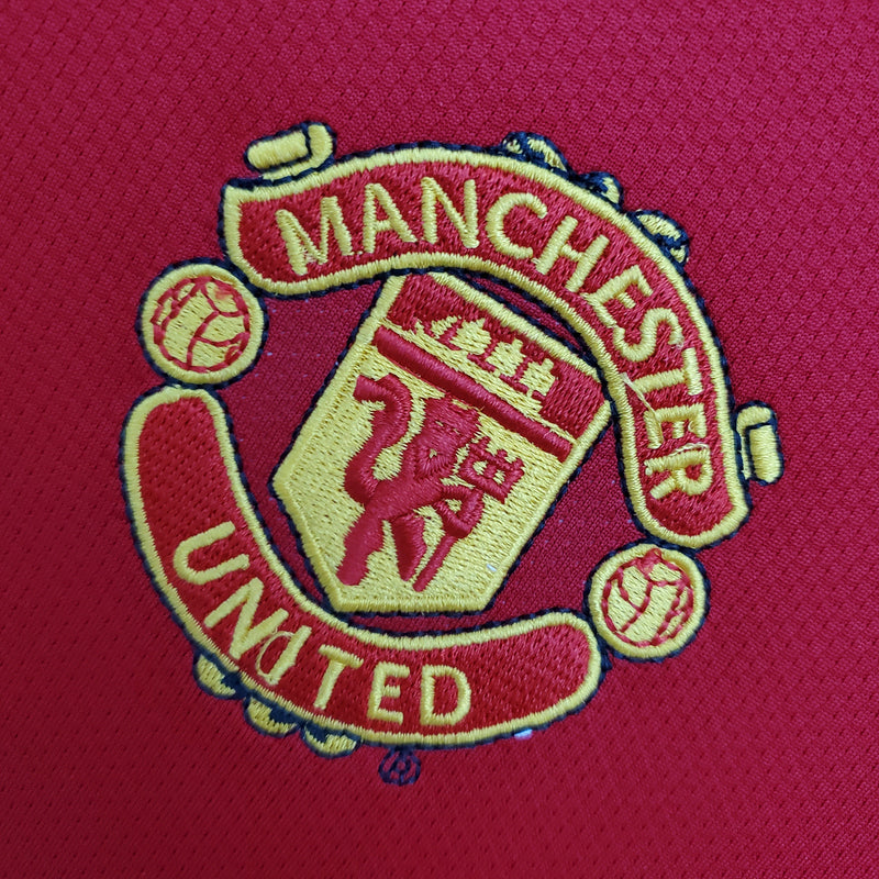 Camisa Manga Longa Manchester United 04/06 Nike - Vermelho