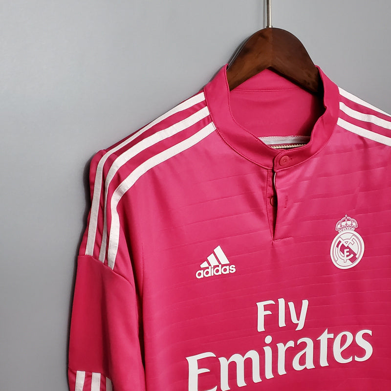 Camisa Manga Longa Real Madrid II 14/15 Adidas - Rosa