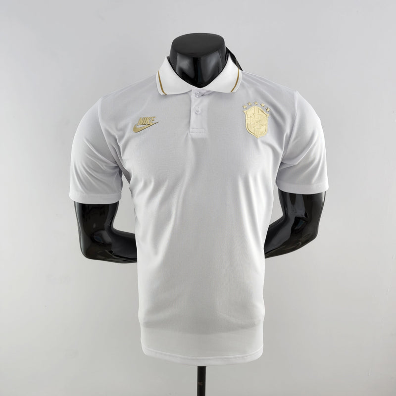 Camisa Polo Brasil Branca - Masculina