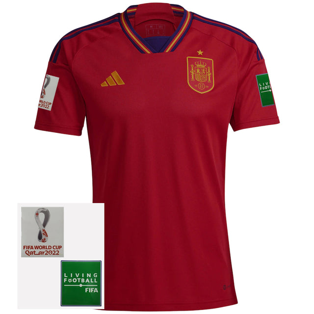 Camisa Seleção Espanha I 2022 Adidas [Com Patch] - Vermelho