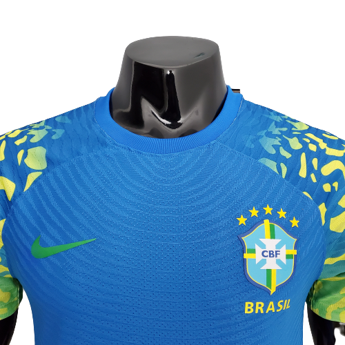 Camisa Brasil Futsal II 2021 - Azul - Nike - Masculino Jogador