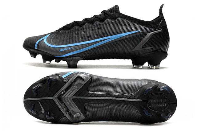 Chuteira Campo Nike Mercurial Vapor 14 Elite FG Black/Blue - Low