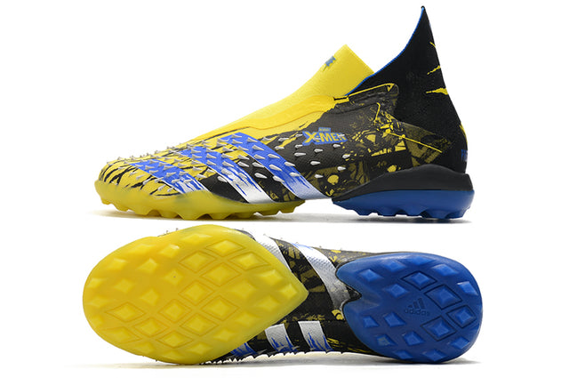 Chuteira Society Adidas Predator Freak + FG Xmen/Black/Yellow/Blue - Cano Alto