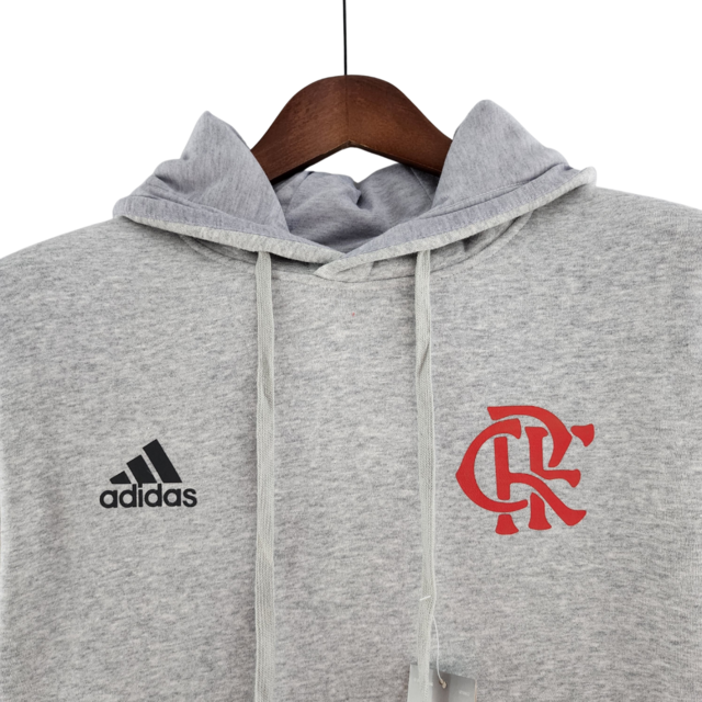 Moletom do Flamengo 2022 Cinza - Adidas