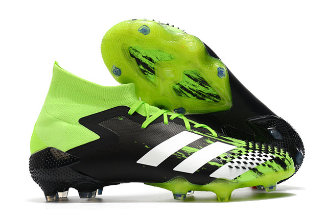 Chuteira Campo Adidas Predator Mutator .1 FG Black/Green - Cano Alto