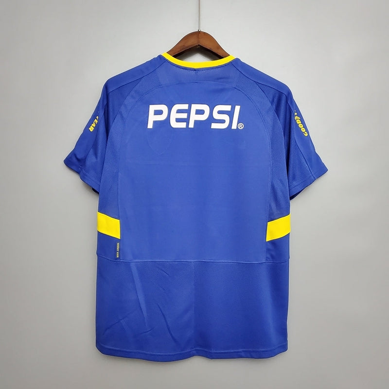 Camisa Boca Juniors Retrô 03/04 - Nike - Azul e Amarela