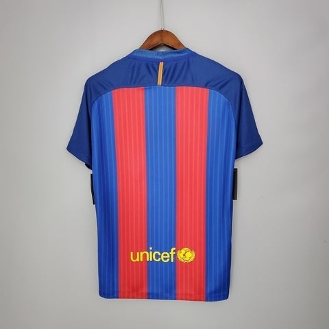 Camisa Barcelona Retrô 2016/2017 Azul e Vermelha - Nike