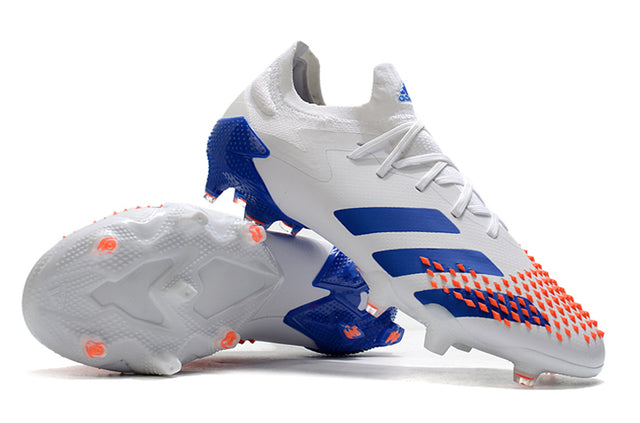 Chuteira Campo Adidas Predator Mutator .1 FG white/Blue - Cano Alto