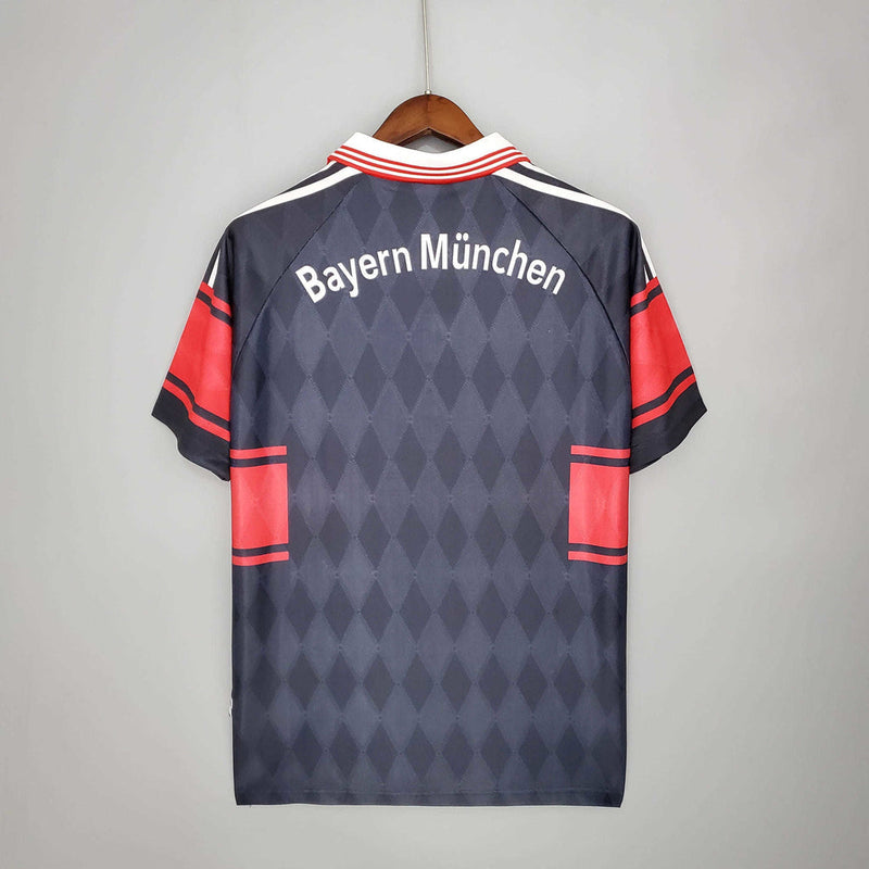 Camisa Bayern Retrô 1997/1999 Preta e Vermelha - Adidas