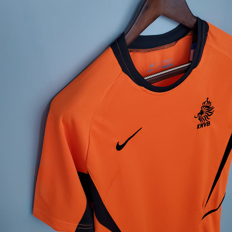 Camisa Holanda Retrô 2002 Laranja - Nike