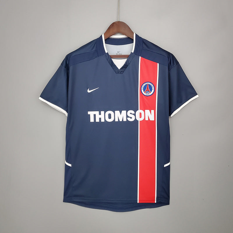 Camisa PSG Retrô 2002/2003 Azul e Vermelha - Nike